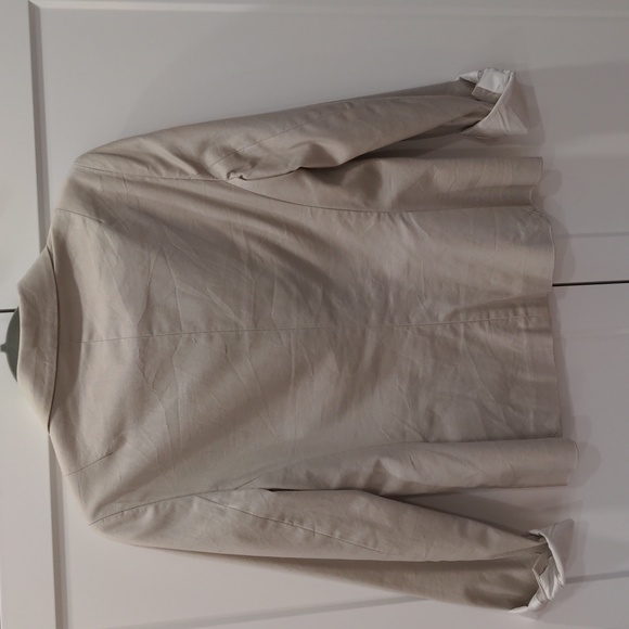 Banana Republic beige blazer sz 6 - Picture 2 of 5